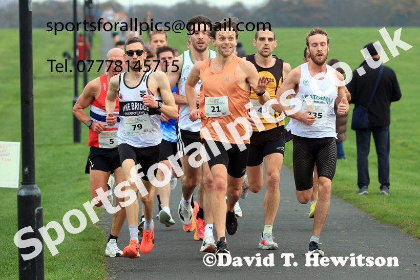Mens and Womens 2025 Heaton Memorial 10k Road Race, Newcastle Town Moor, Sunday, November 9th. Photo: David T. Hewitson/Sports for All Pics
